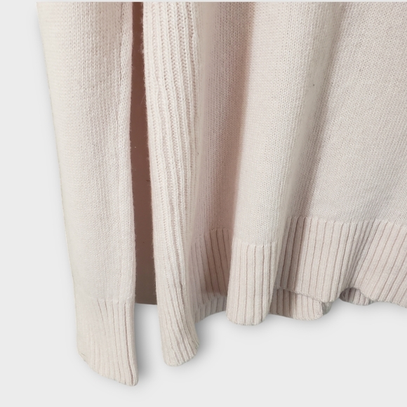 Banana Republic Womens Filpucci Button Back Sweater Medium Pink Wool Cashmere - Picture 6 of 13